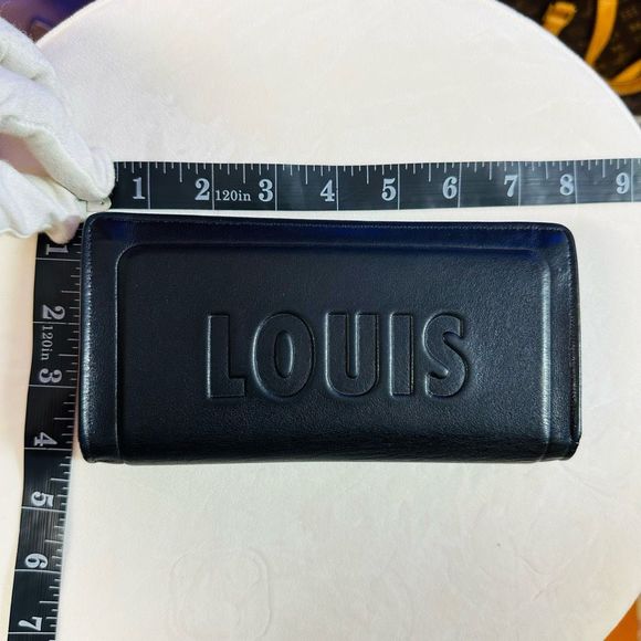 Louis Vuitton Black Dark Infinity Leather Brazza Large Bi-Fold Wallet Virgil Abl - Picture 12 of 15